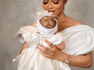 Toke Makinwa baby Yaya 3 months