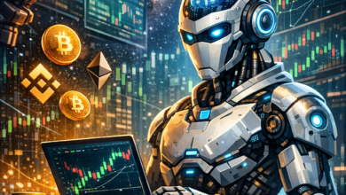 AI crypto bots are AI-powered crypto trading bot analyzing cryptocurrency charts and market data for passive income automation.